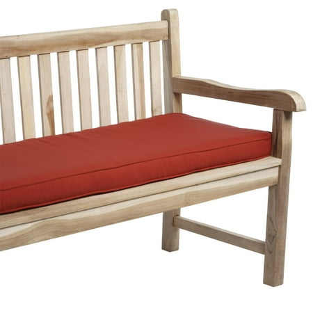 Humble And Haute Red Indoor Outdoor Corded Bench Cushion