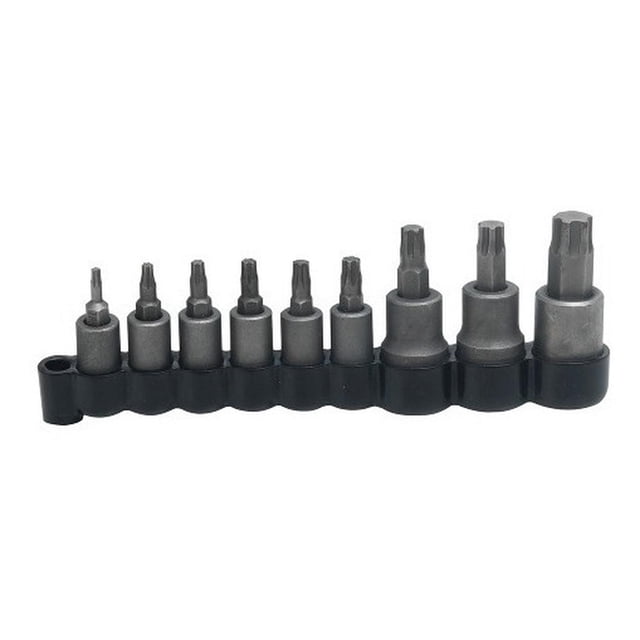 Juego de 9 Dados Punta Torx Tipo Insertados 4752T Urrea