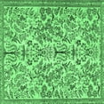 thumbnail image 1 of Ahgly Company Indoor Square Persian Emerald Green Traditional Area Rugs, 5' Square, 1 of 4