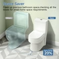 thumbnail image 4 of BCANHOME Compact One Piece Toilet,1.2/1.85GPF High-Efficiency Powerful Dual-Flush,Soft-Close Seat Lid,Modern Elongated Toilet Bidet Seat, Comfort Height,Space-Saveing for Small Bathrooms & Apartments, 4 of 21