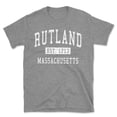 thumbnail image 1 of Rutland Massachusetts Classic Established Men's Cotton T-Shirt, 1 of 1