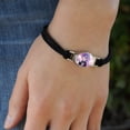 thumbnail image 3 of DC Super Hero Girls Zatanna Novelty Suede Leather Metal Bracelet, 3 of 4