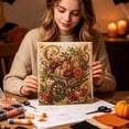 thumbnail image 5 of Fall Wheelbarrow Pearl Painting Kit for Adults, 3D Autumn Harvest Pearl Bead Art DIY Craft Set, Beginner Friendly Seasonal Wall Decor, 5 of 5