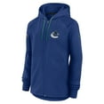 thumbnail image 2 of Women's Fanatics  Blue Vancouver Canucks Authentic Pro Rink Fleece Full-Zip Jacket, 2 of 3
