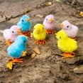 thumbnail image 2 of HLONK Blue/ Yellow/Pink Hopping Jumping Chicken Chicken Plush Toys Develop for Vision, 2 of 13