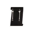 thumbnail image 2 of KELLA||Black & Silver Stick Earrings, 2 of 2