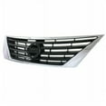 thumbnail image 2 of For 12-14 Versa Sedan Front Face Bar Grille Assembly Black Insert w/Chrome Frame, 2 of 5