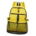 thumbnail image 3 of AWHAO Basketball Backpack Carrier Multifunction Sports Bag for Camping Outdoor Gym Yellow, 3 of 9