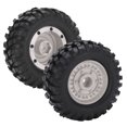 thumbnail image 3 of Neumáticos De Llanta De Rueda De Metal De 1,9 Pulgadas, Neumáticos De Goma Antideslizantes De 96mm RC Duraderos Exquisitos 2 Uds Para SCX10 1/10 ANGGREK Otros, 3 of 8
