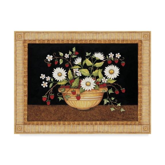 Trademark Fine Art 'Raspberries' Canvas Art by Robin Betterley