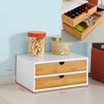 thumbnail image 4 of SoBuy FRG180-WN, 2-Tier Coffee Pod Storage Drawer, Coffee Capsule Holder Stand Box,Teabags Storage Case, 4 of 6
