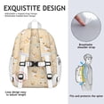 thumbnail image 5 of Cartoon Corgi Backpack for School,Cute School Bag,Schoolbag with Adjustable Shoulder Straps & Padded Back,15"x11.42"x5.5", 5 of 6