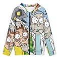 thumbnail image 3 of Rick And Morty Jacket Casual Oversized Hoodie Stylish Zipper Hooded Sweatshirt Warm Loose Outerwear 4XL, 3 of 8