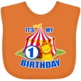 thumbnail image 3 of Inktastic Its My Birthday Circus Tent with Lion 1 Year Old Boys or Girls Baby Bib, 3 of 4