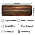 thumbnail image 2 of CURLYOOT Wooden Farmhouse Style Runner Rug 2'x6' Washable Kitchen Runner Rug Indoor Non Slip Laundry Rugs Floor Carpet for Hallway Kitchen Entryway Bedroom Living Room, 2 of 9