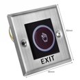 thumbnail image 2 of Good gift No Touch Sensor Exit Switch Induction Type Inductive Exit Release Button Switch Access Control DC12V With LED Indicator Light, 2 of 6