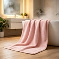 thumbnail image 2 of Btomtd Thick Absorbent Bath Towels, Soft Fast Dry Microfiber, Plush Lightweight Shower Towels, for Gym Travel, Size 55" x 27.5", Pink, 2 of 7