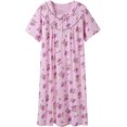 thumbnail image 1 of Chemises de Nuit d'Été pour Femmes, Douces 100 % Coton Confortables Légères à Manches Courtes, 1 of 5