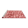 thumbnail image 2 of Ahgly Company Machine Washable Indoor Rectangle Abstract Red Modern Area Rugs, 4' x 6', 2 of 4