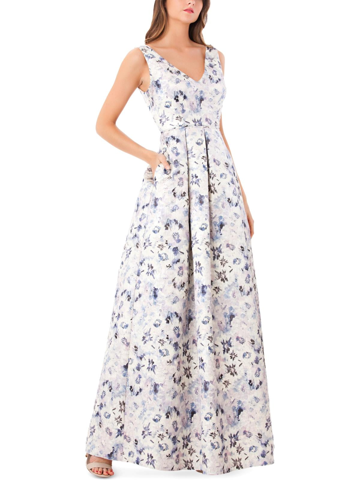 Js Collections - JS Collections Womens Metallic Sleeveless Evening Dress - Walmart.com - Walmart.com