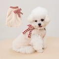 thumbnail image 5 of Pet Sweater, Winter Cute Plush Pet Vest with Bow Knot - Sleeveless Dog & Cat Clothing(L), 5 of 7
