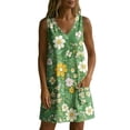 thumbnail image 5 of WAGUTH Women's Floral Print Mini Dresses Sleeveless V-Neck Shift Dress Boho Casual Summer Everyday & Beach Sundress with Side Pockets, 5 of 6