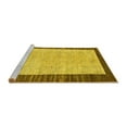 thumbnail image 2 of Ahgly Company Machine Washable Indoor Square Oriental Yellow Modern Area Rugs, 3' Square, 2 of 4