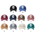 thumbnail image 4 of Maytalsory Ladies Letter C Snap-back Hat Comfortable And Breathable Adjustable Cap Sun Protection Light-weight grey, 4 of 6