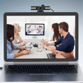 thumbnail image 4 of Web Cam USB Caméra Web 4K Mise au Point Automatique Haut-Parleur HiFi Réduction de Bruit Micro PC Caméra pour Bureau Ordinateur Portable Vidéo Chat, 1 * Cam, Noir, 4 of 6