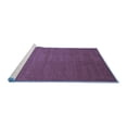 thumbnail image 2 of Ahgly Company Machine Washable Indoor Rectangle Abstract Blue Contemporary Area Rugs, 2' x 4', 2 of 4
