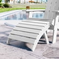 thumbnail image 5 of WINSOON Folding Adirondack Ottoman Outdoor Ottoman, White, 5 of 6