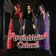 thumbnail image 4 of UNDERWRAPS Adult Red Sheer Cape - Witch Costume for Women, Halloween Costumes, Cosplay Dress Up, Festival Cape, Couples Costumes, Role Play, 4 of 7