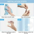 thumbnail image 2 of Shower Curtain Clips Windproof Spray Curtain Clips Self Adhesive Curtain Clips Self Adhesive Shower Liner Splash Guard, 2 of 9