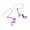 Color:Purple, variant on Bike Rear View Mirror Wide Range Back Sight 360 Degree Rotatable Safety Rear View Mirrors Bicycles Cycling Accessories