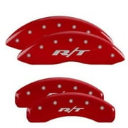 MGP Caliper Covers 12204SRT1RD R/T Script Logo - Red Powder Coat - Set of 4 Fits select: 2017-2019 DODGE DURANGO GT, 2014-2016 DODGE DURANGO LIMITED