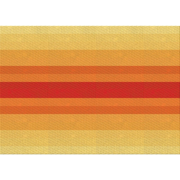 Ahgly Company Indoor Rectangle Patterned Orange Red Orange Area Rugs, 2' x 4'