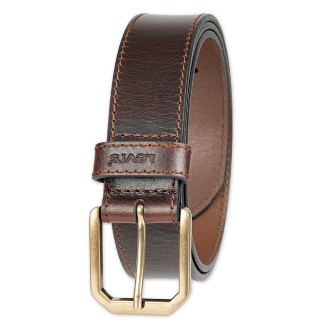 Cinturón Casual de Cuero Marrón Quemado Levi's Talla Pequeña 30-32