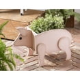 thumbnail image 3 of Evergreen Wood Pig Planter, 3 of 5