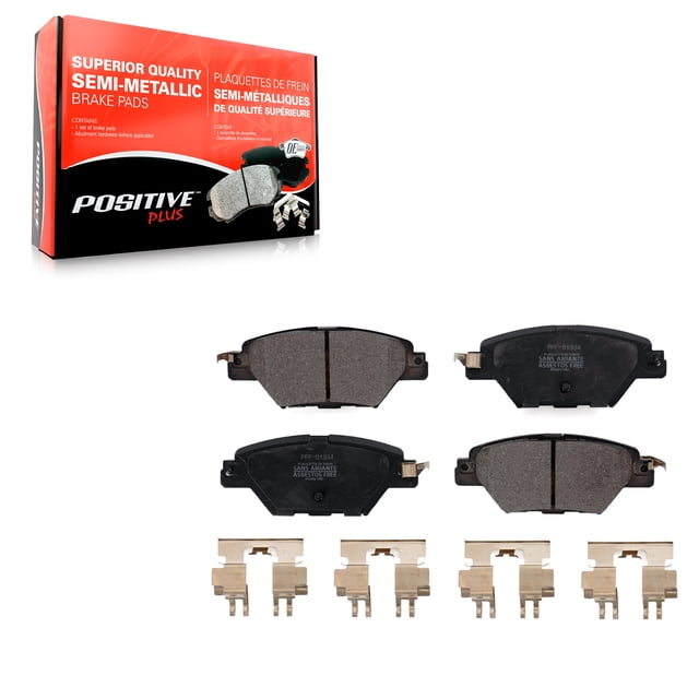 Positive Plus Rear Semi-Metallic Disc Brake Pads PPF-D1934 for Car 2016-2023 Mazda CX-9