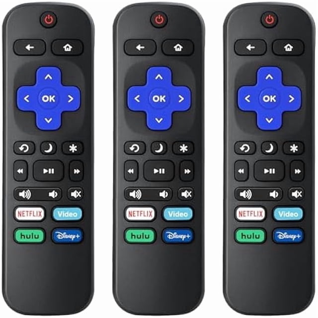 xixishop (3 Pack) Replacement Remote for Roku-TV-Remote,Compatible for All Onn-Hisense-TCL-Westinghouse-Sharp-Philips-Element Roku TV Remotes