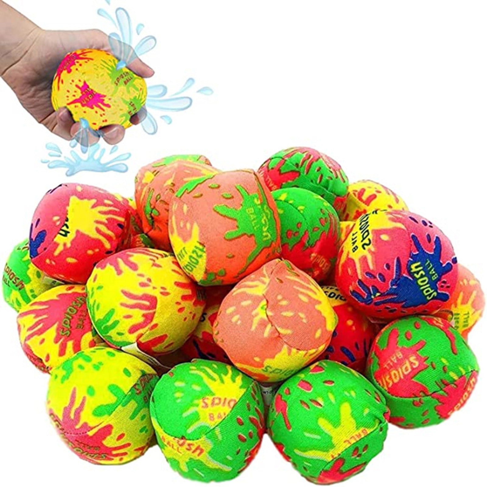 12pc Neon Multi-Color Water Splash Bomb Balls Summer Party Pool Beach Toy 