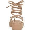 thumbnail image 3 of INC Womens Rexile Thong Strappy Flatform Sandals, 3 of 3