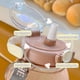 thumbnail image 4 of Botella de agua de oso con pajita, jarra de agua Kawaii a prueba de fugas con correa ajustable para el hombro #yg 1400ml, 4 of 5