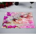 thumbnail image 2 of PKQWTM Butterflies And Orchids Flowers Pink With Lace Kitchen Dining Table Mats Placemats Size 12x18 Inches, Set of 2 Pieces, 2 of 2