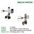 thumbnail image 6 of 5078 Rotisserie Kit Universal Replacement Quick Install Spit Grill DC 5V AAA battery Motor Chicken Fork, 6 of 8