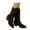 Brown, variant on shqvo Suede Lace Up Mid Calf Boots for Women Medieval Vintage Chunky Heel Boots Fall Winter Trendy Suede Mid Calf Short Boot Fall Boots for Women 2025