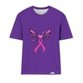 thumbnail image 3 of Breast Cancer Shirts for Women Short Sleeve Round Neck T Shirts Causal Tees Top, 3 of 3