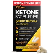 REAL KETONES Fat Burner BHB + Caffeine Capsules 80 ct