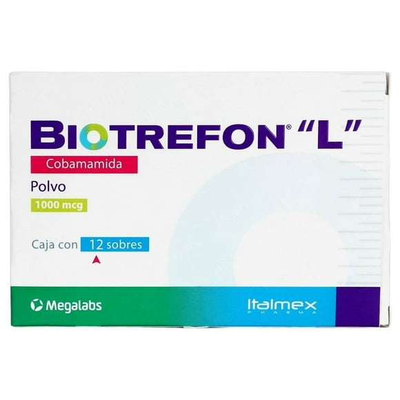 Biotrefon Cobamamida 1000 mcg 12 sobres