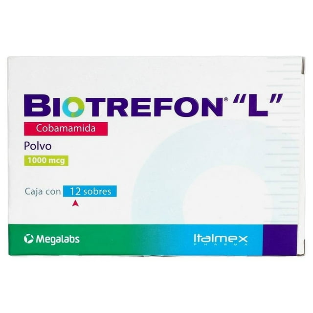 Biotrefon Cobamamida 1000 mcg 12 sobres